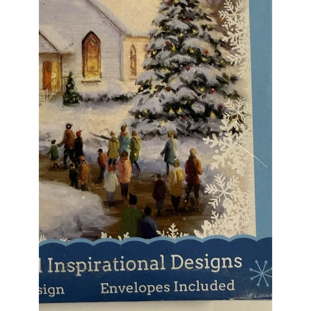 32 Count Christmas Cards 4 Designs 32 Count With Envelopes